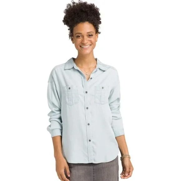GUC Prana Chambray Button Down - Picture 4 of 5